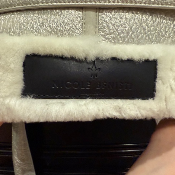Nicole Benisti Montreal Shearling/Leather Coat - Picture 8 of 12